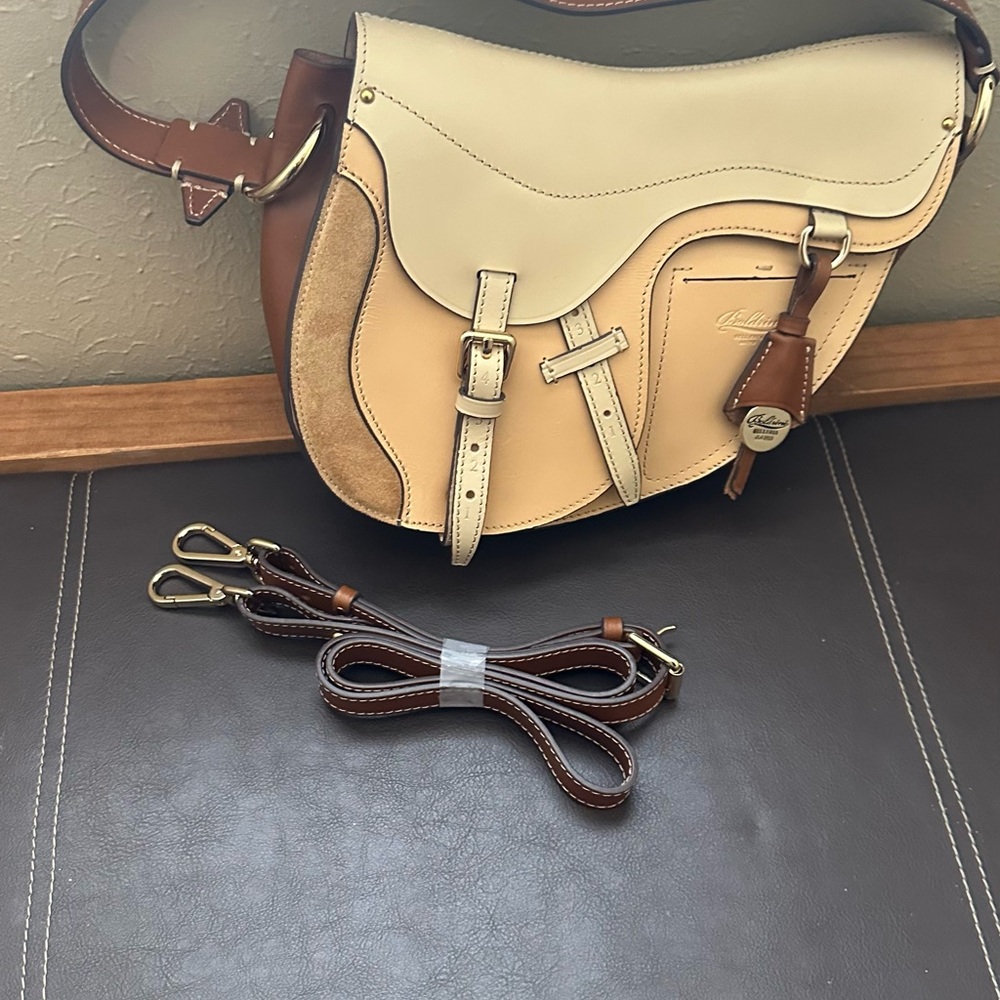 Boldrini Leather Saddle Handbag